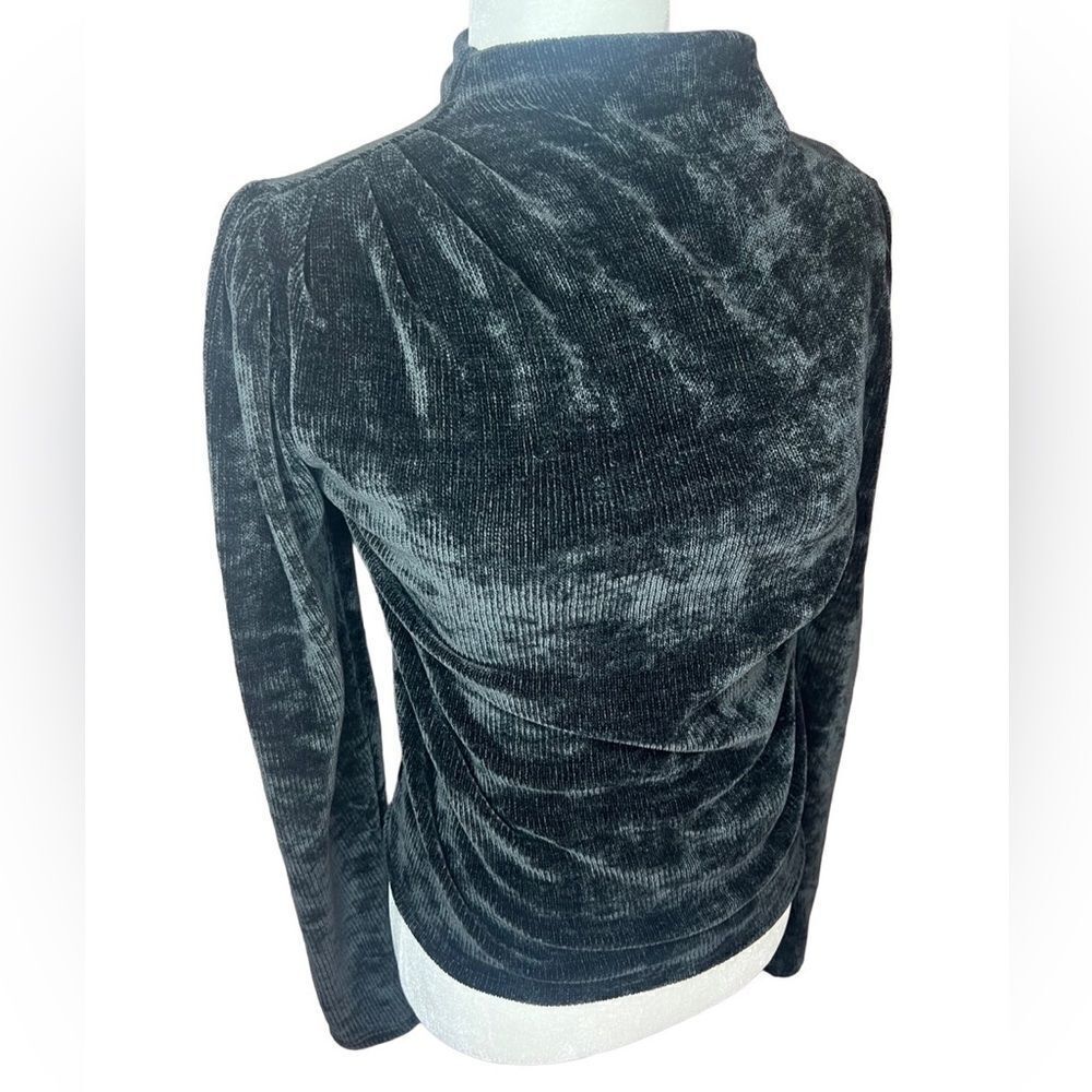 Express velour cinched knit high neck sweater size Small